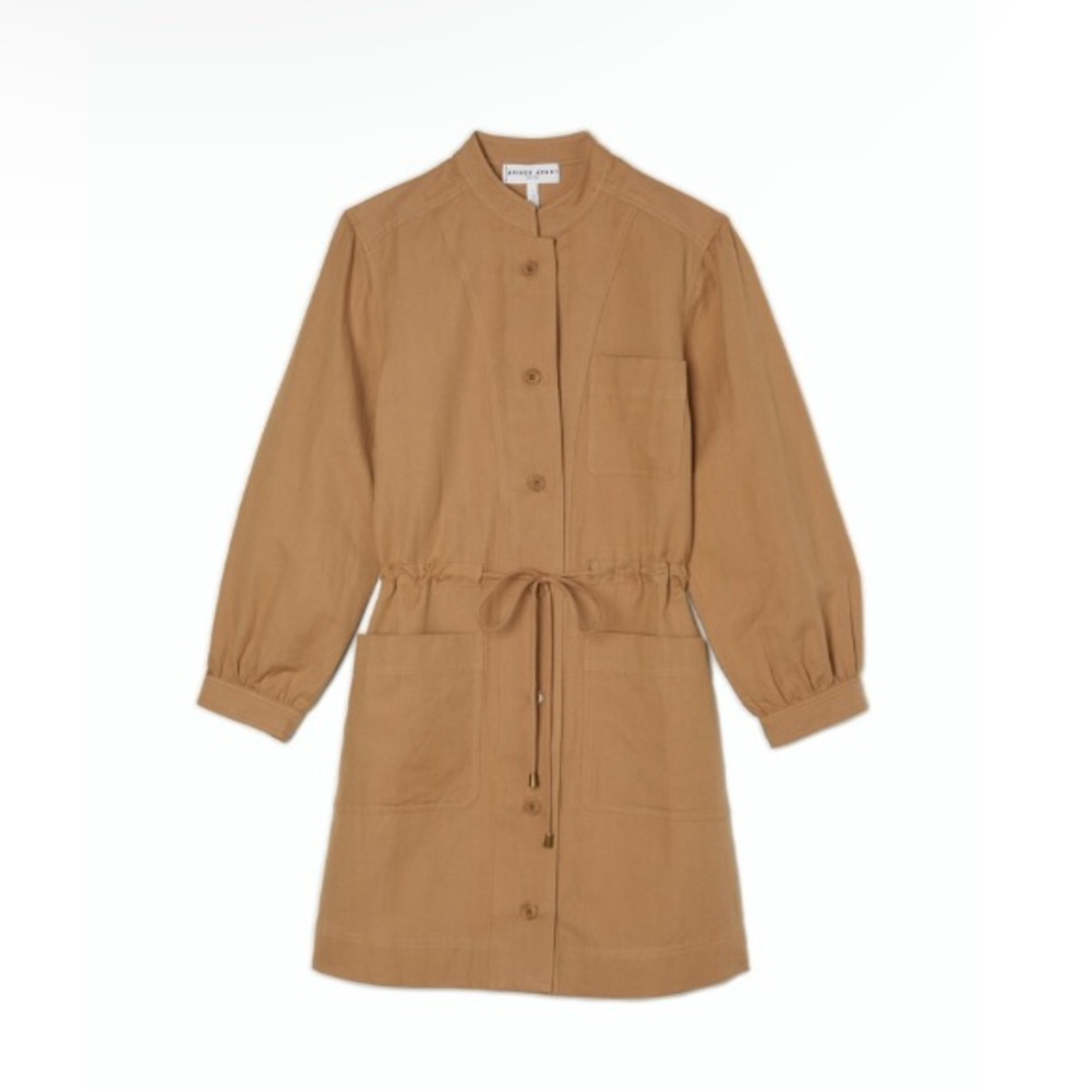 APIECE APART Nueva Aragon Mini Dress in Camel - Picture 4 of 7